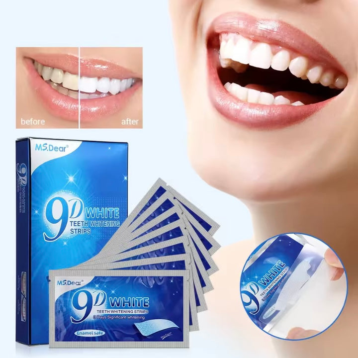 🔥 9D White Smile – Teeth Whitening Strips