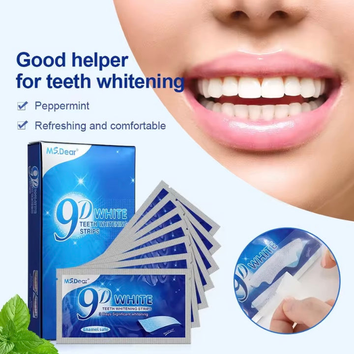 🔥 9D White Smile – Teeth Whitening Strips
